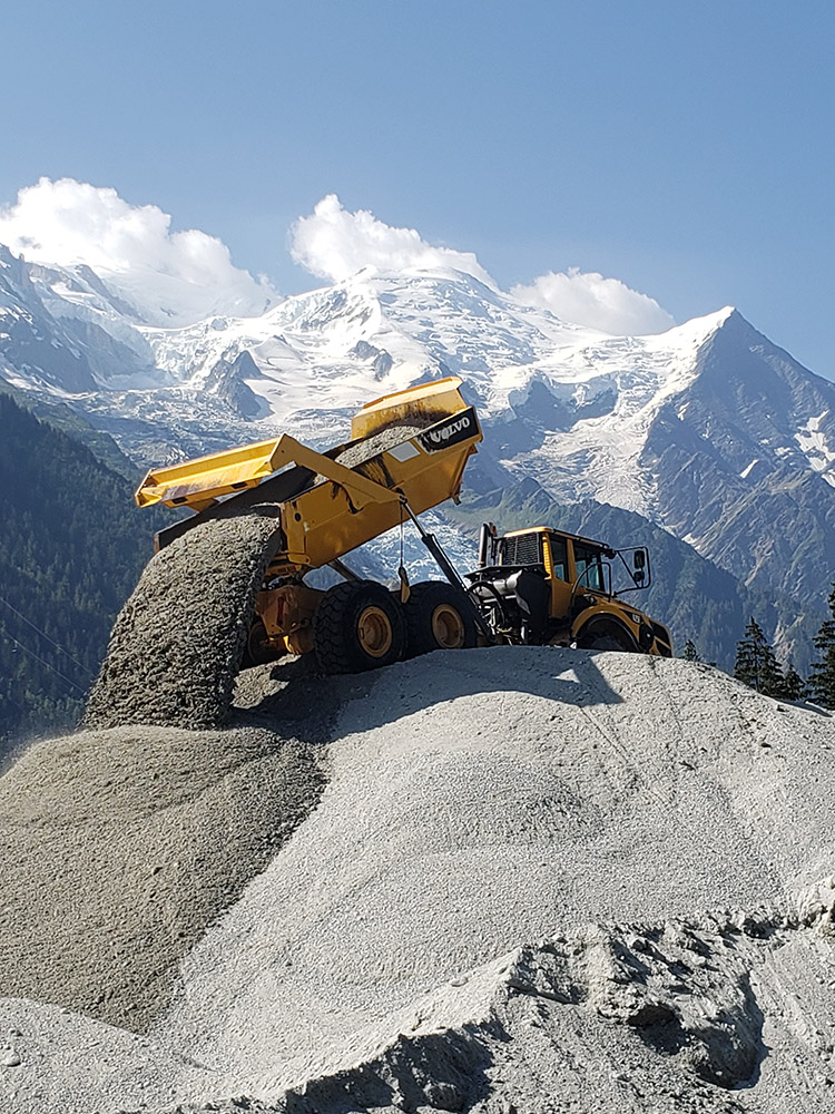 sable et gravier chamonix