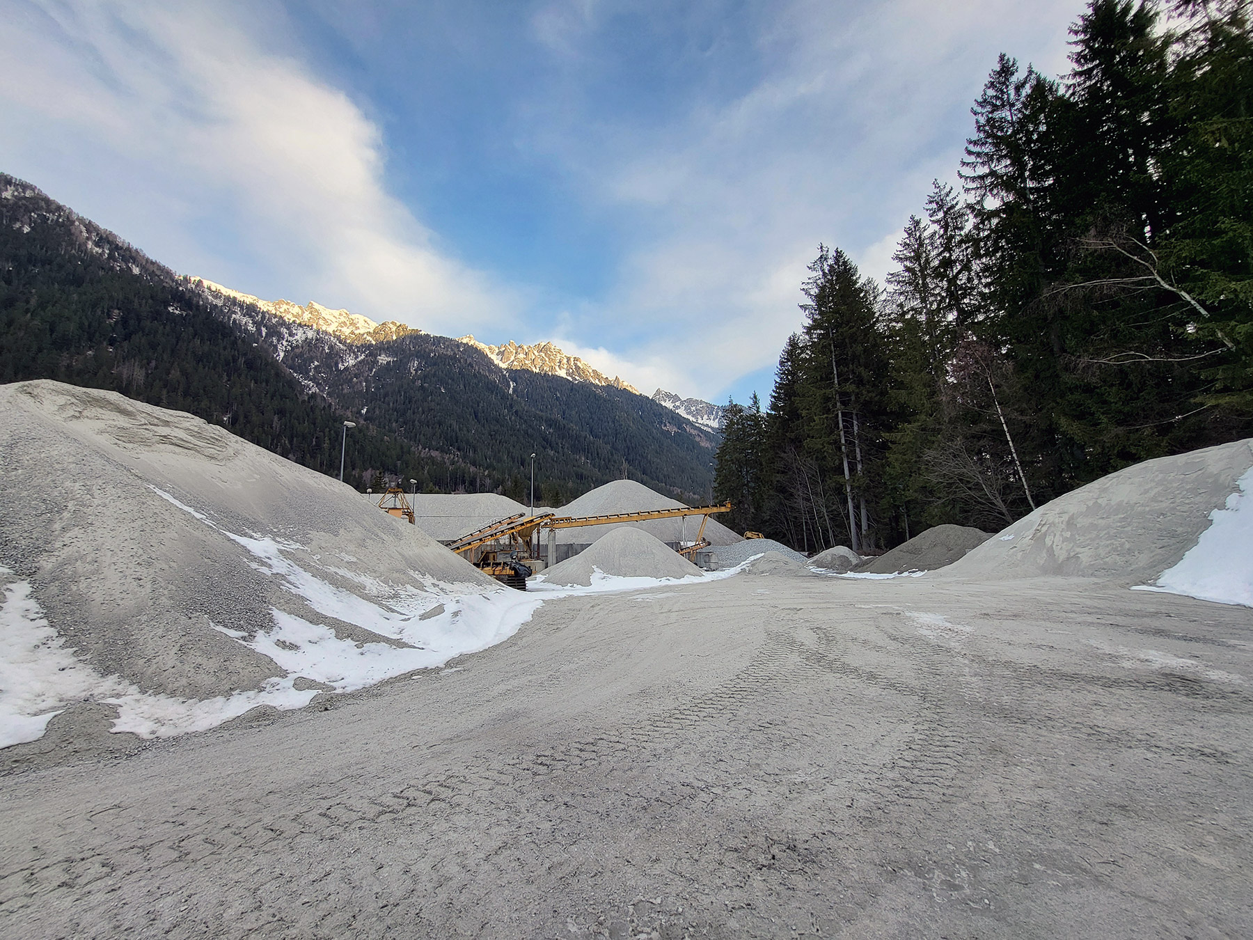 vente de sable et gravier chamonix