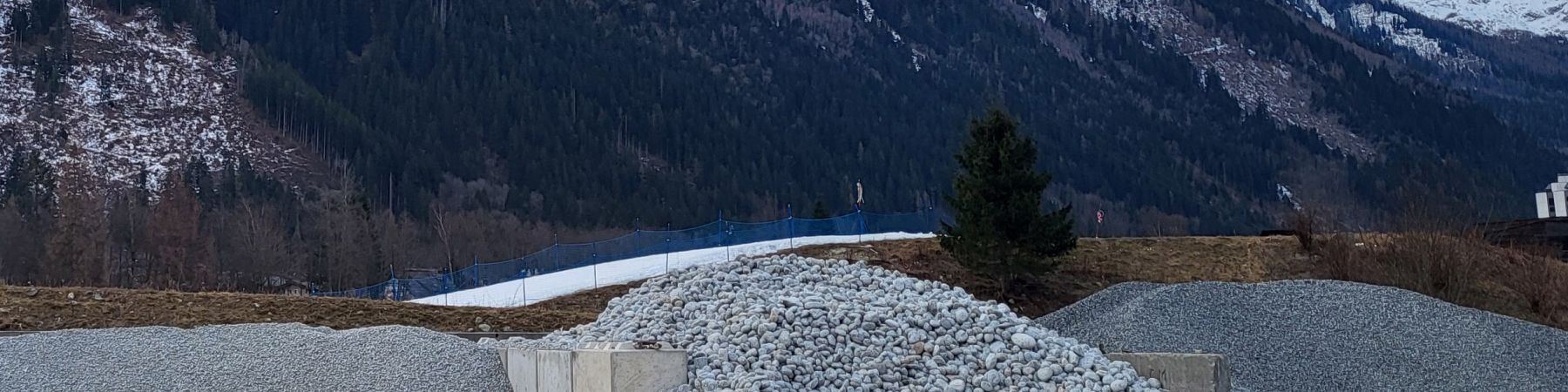 gravier et sable chamonix